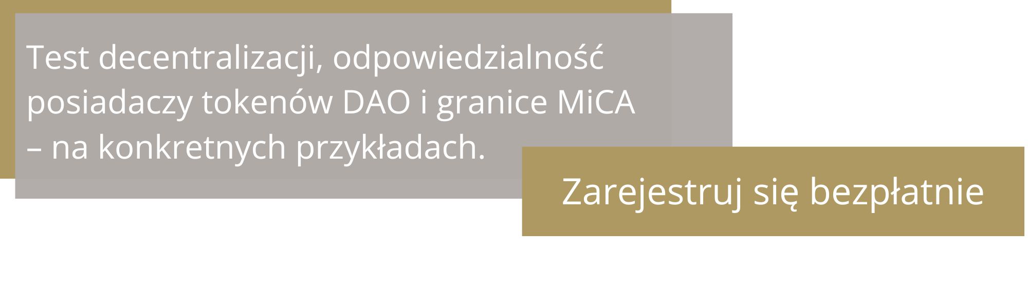Rejestracja na webinar DeFi i DAO